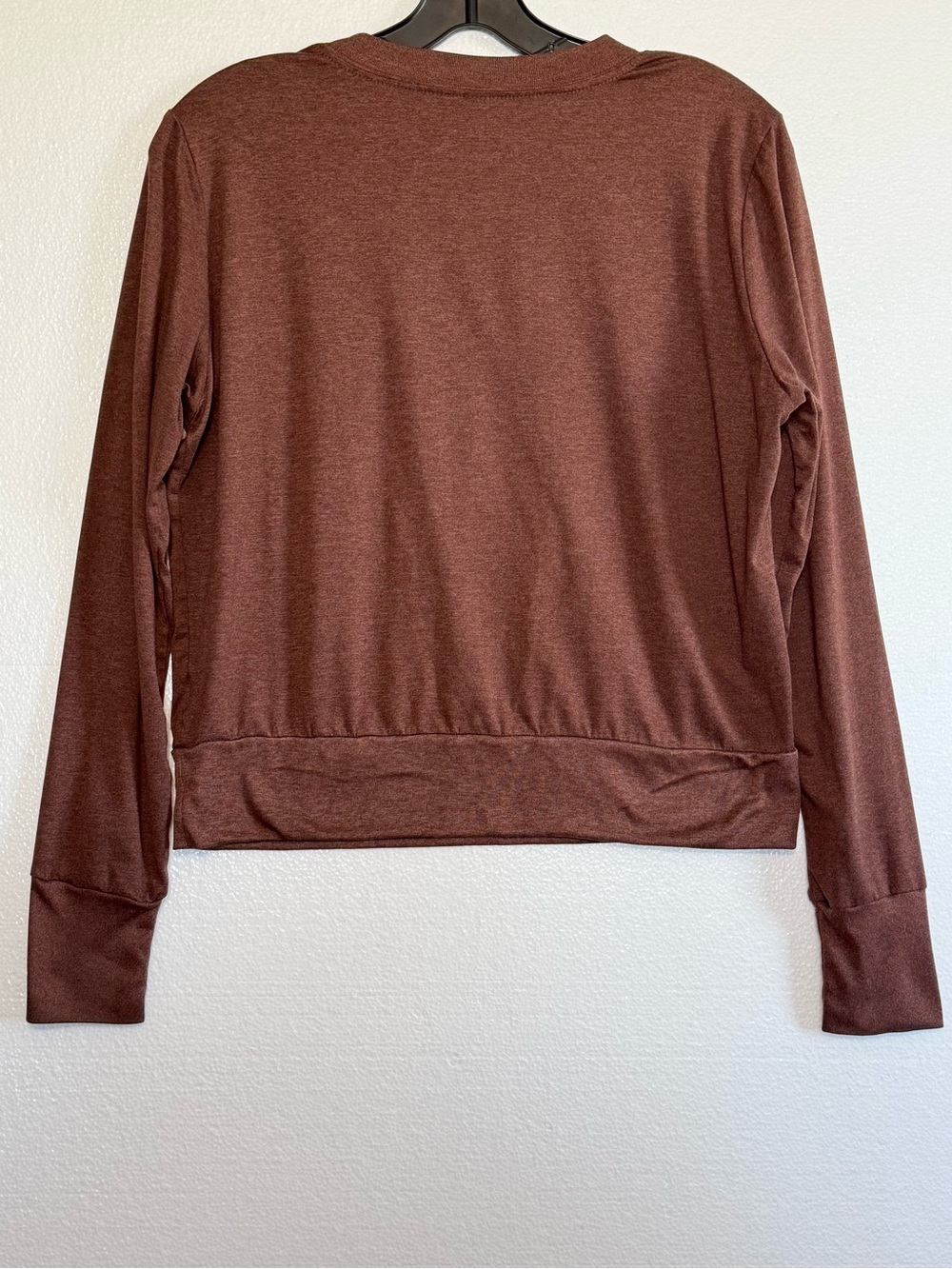 Vuori Daydream Crew Long Sleeve Shirt Size M Brown Heather VW133 - Picture 5 of 12